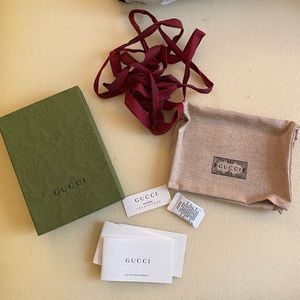 Gucci box and dust bag